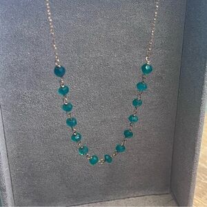 Minimalist Green and Gold Necklace